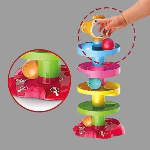 5 Layer Ball Drop and Roll Swirling Tower for Baby